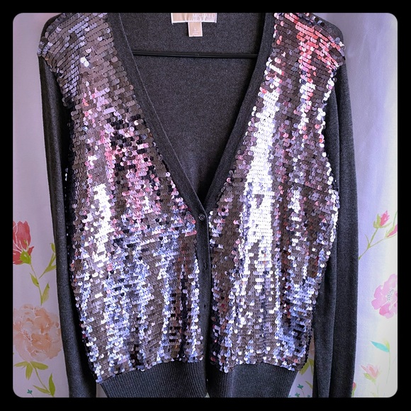 Michael Kors sparkle front sweater. - Picture 1 of 2